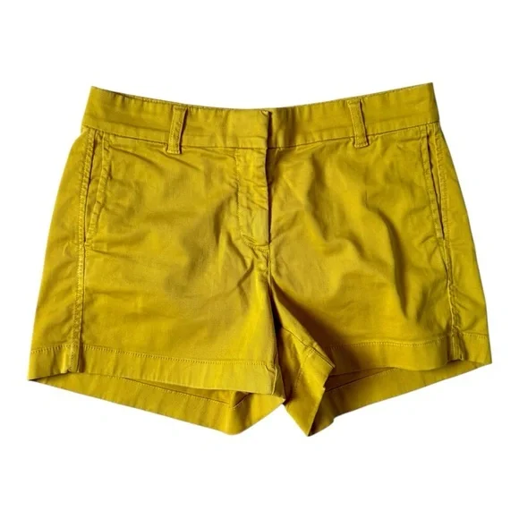 J.Crew Yellow Chino Shorts Size 2 – 3.5” Inseam - Picture 1 of 7